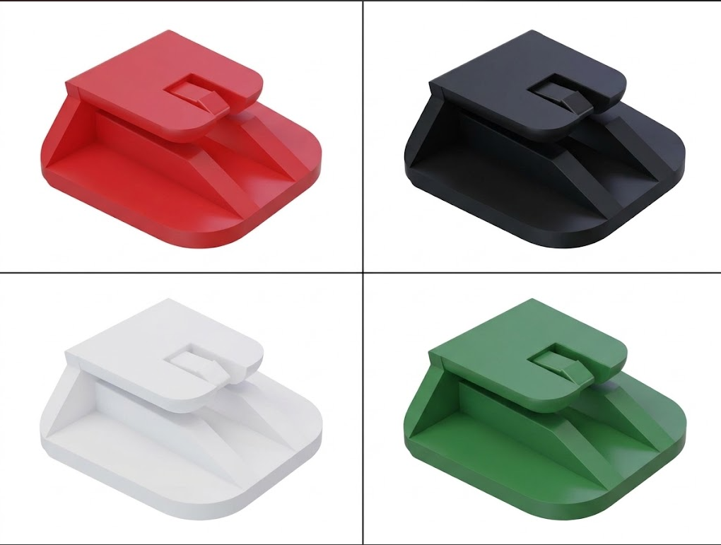 4 Pcs Supporto Telepass con Adesivo Clip Telepass Modello 2019 trasparente
