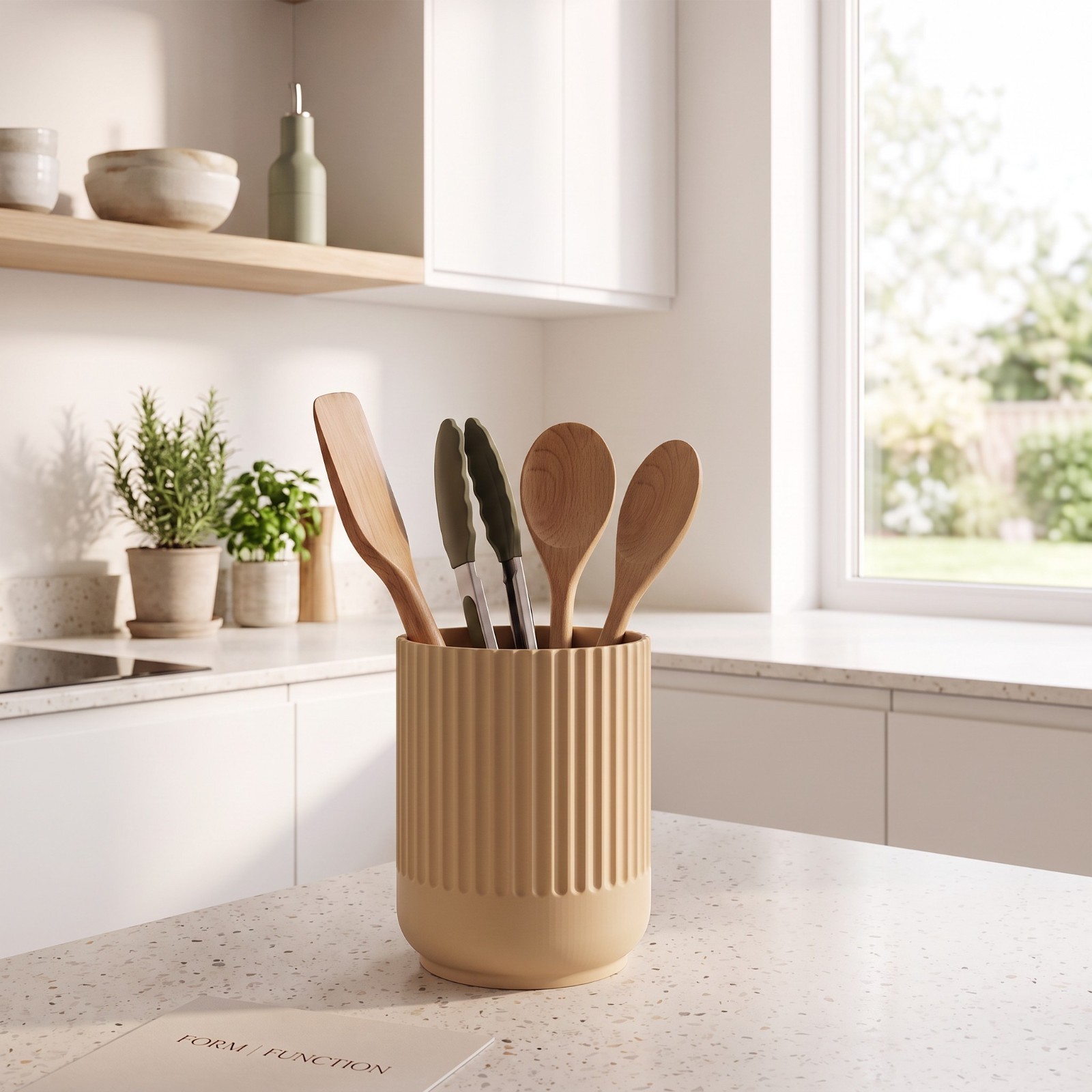 Porta Utensili da Cucina Moderno – Portamestoli Posate Mestoli Design 3D, vista 14