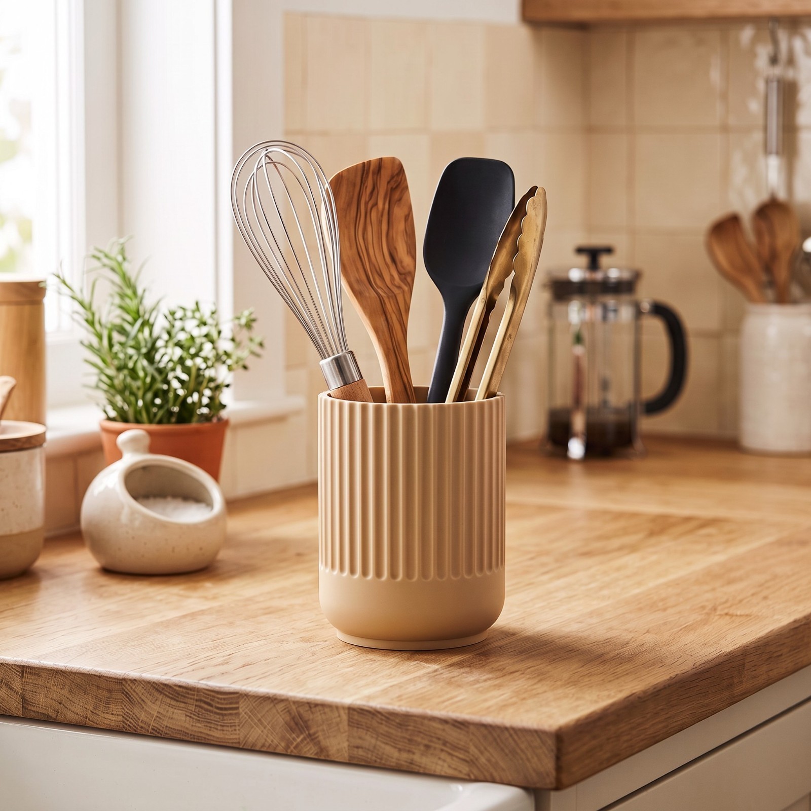 Porta Utensili da Cucina Moderno – Portamestoli Posate Mestoli Design 3D, vista 16