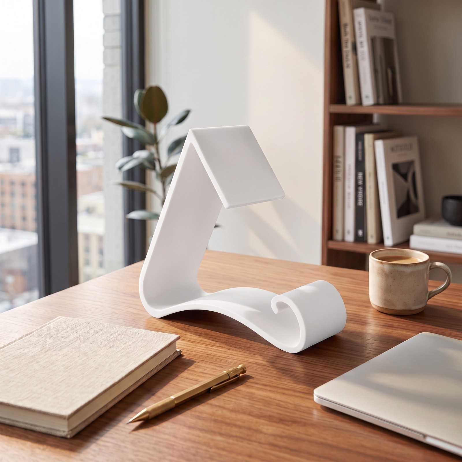 Supporto Leggio Porta Libro da Tavolo Design Moderno Lettura Libri Ricette Wavy, vista 9