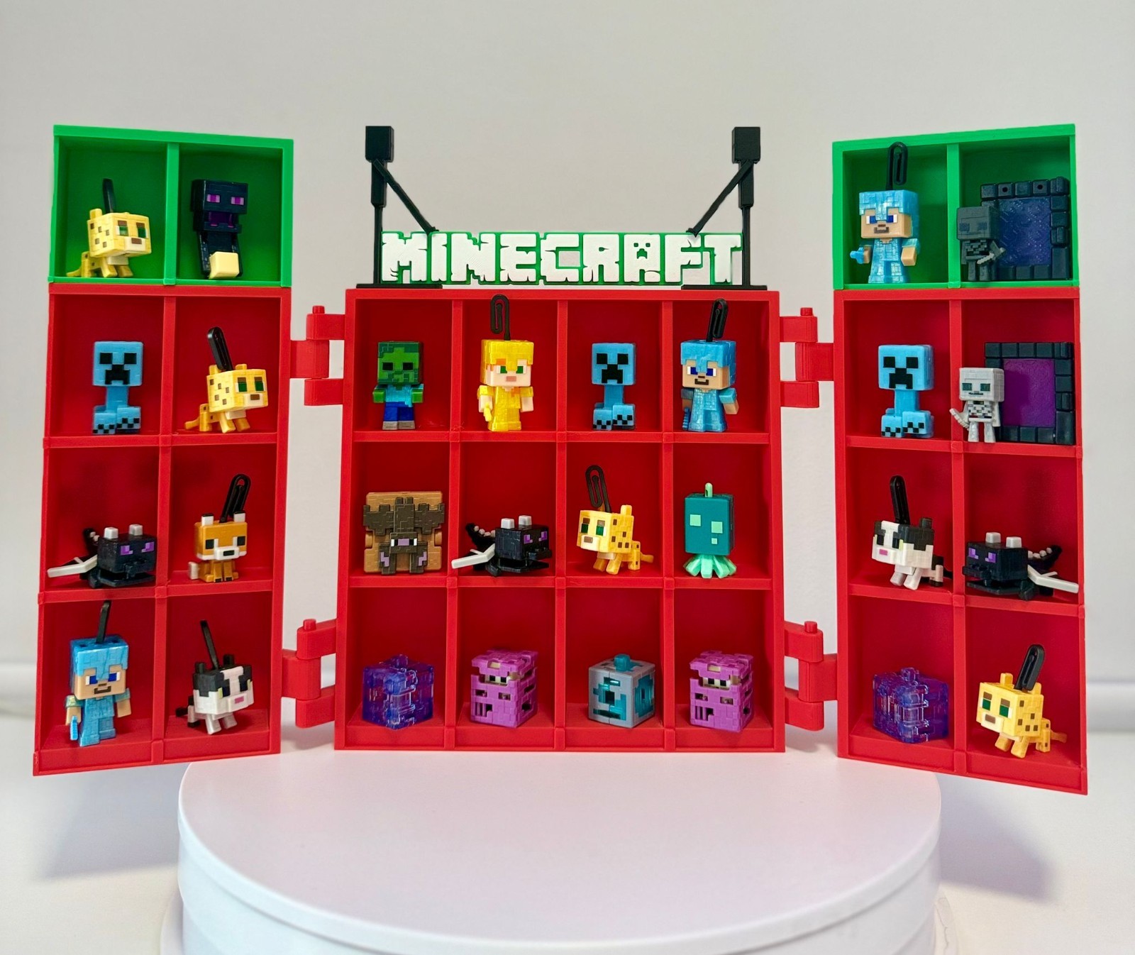 Espositore Minecraft TNT per Mini Figure | Porta Collezione 3D Apribile Display, vista 2
