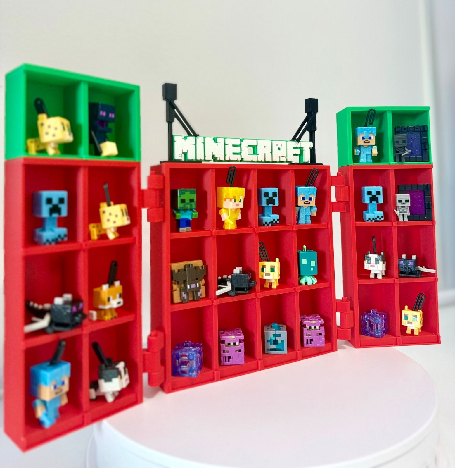 Espositore Minecraft TNT per Mini Figure | Porta Collezione 3D Apribile Display, vista 3
