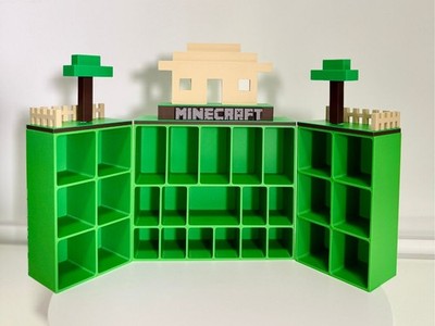 Espositore Minecraft Villaggio 3D | Porta Mini Figure Organizer Display, vista 4