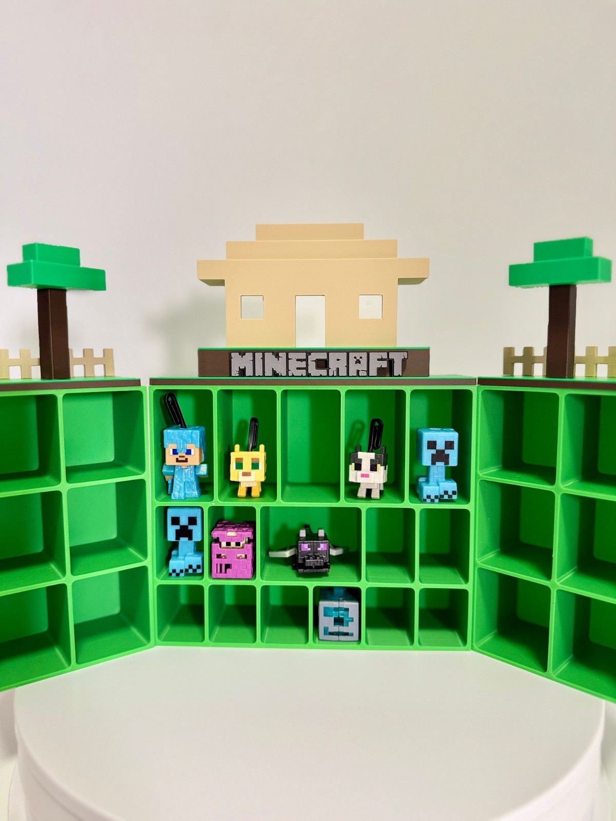 Espositore Minecraft Villaggio 3D | Porta Mini Figure Organizer Display, vista 2