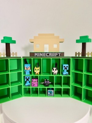 Espositore Minecraft Villaggio 3D | Porta Mini Figure Organizer Display, vista 2