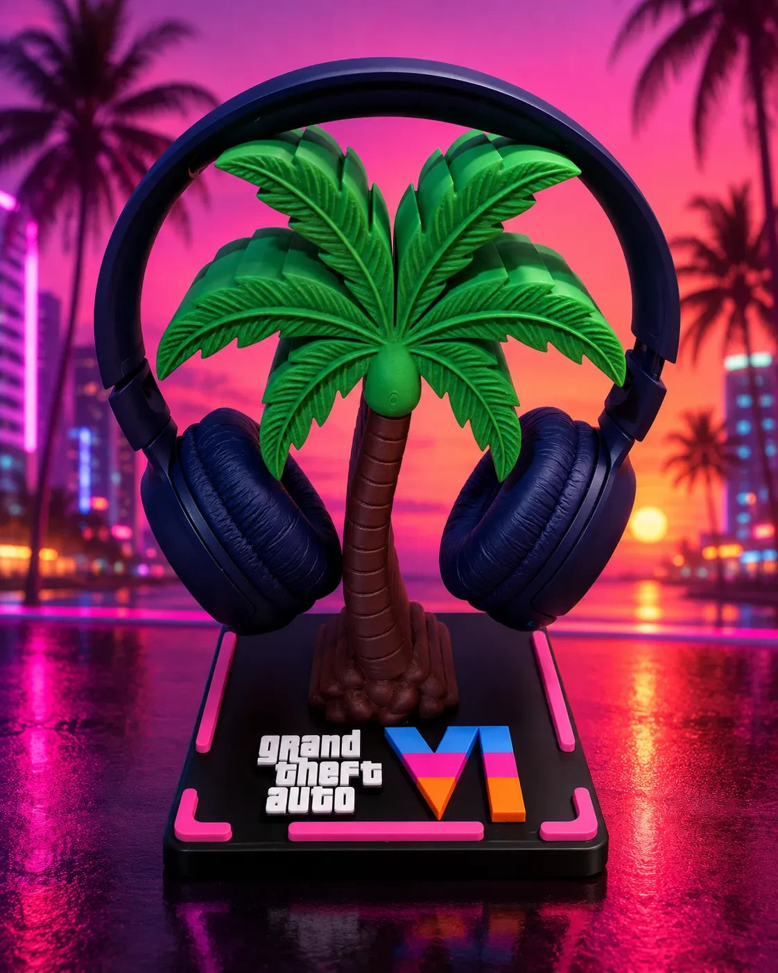 Supporto per Cuffie Ispirato a GTA VI, vista 2