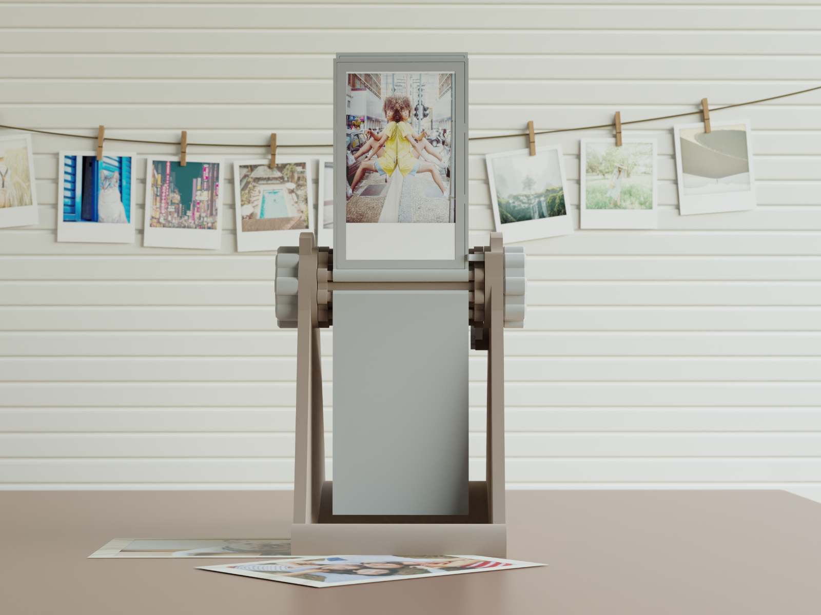 Espositore Foto Istantanee Tipo Instax | Rotante Regolabile Design Moderno, vista 8