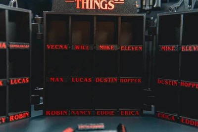 Espositore 3D Stranger Things per Funko Pop e Kinder Joy Collezione Chiudibile, vista 2
