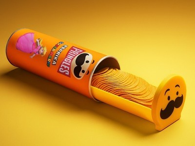 Vassoio scorrevole per patatine Pringles