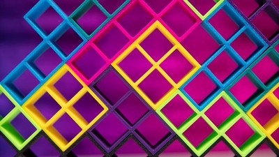 Gioco da tavola Tetris originale gioco vintage portatile edizione limitata, vista 2