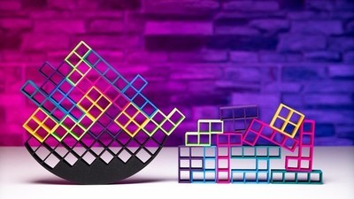 Gioco da tavola Tetris originale gioco vintage portatile edizione limitata, vista 4