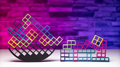 Gioco da tavola Tetris originale gioco vintage portatile edizione limitata, vista 4