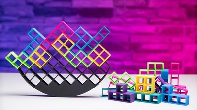 Gioco da tavola Tetris originale gioco vintage portatile edizione limitata, vista 3