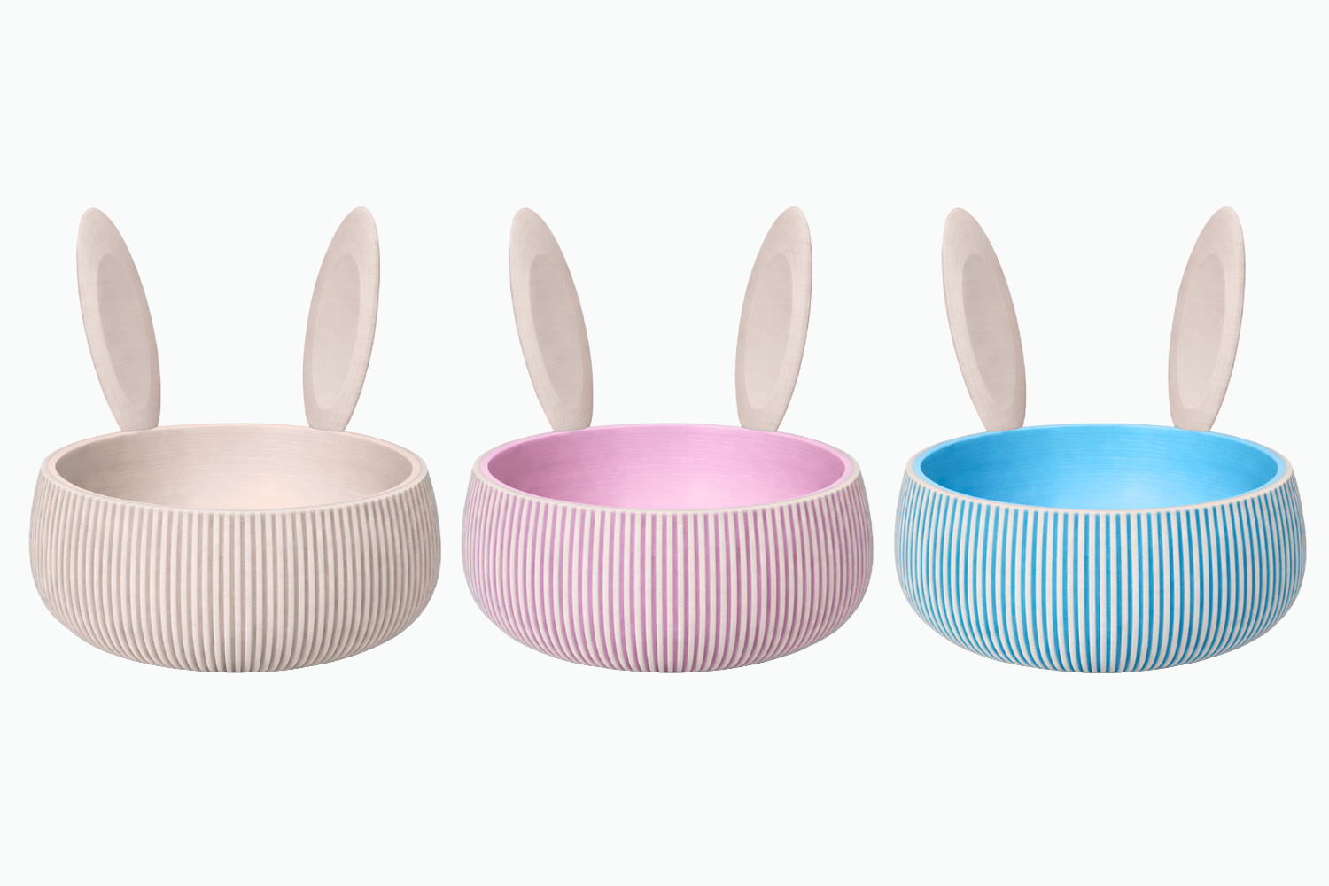 Vaso - Porta Oggetti a forma di Coniglietto di Pasqua, vista 2
