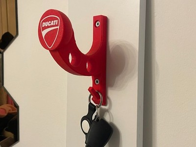 Porta Casco con Logo e Porta Chiavi  | Personalizzabile - Idea Regalo - NUOVO