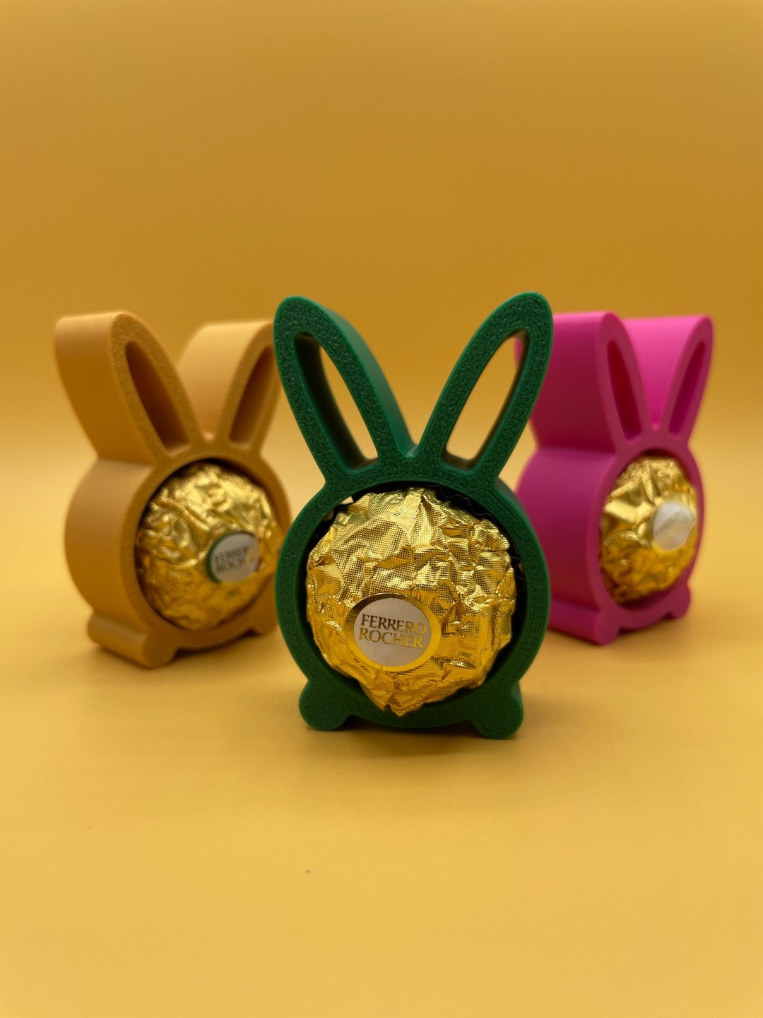 Porta Cioccolatino Pasquale Coniglio – Supporto Ferrero Rocher – Stampa 3D - 3pz, vista 6
