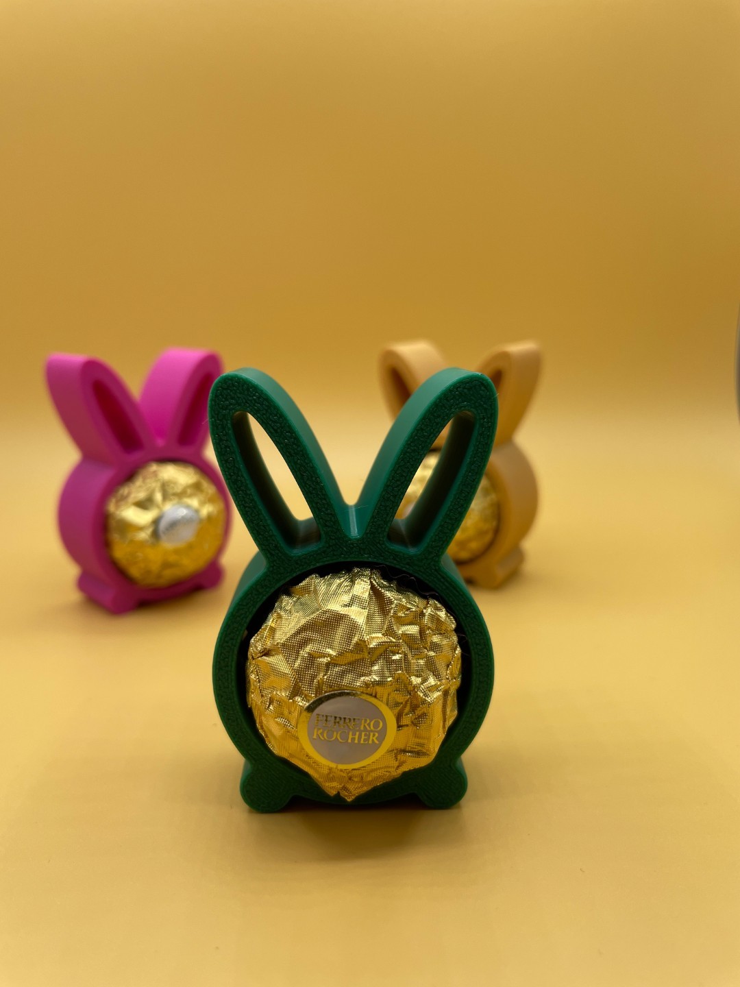Porta Cioccolatino Pasquale Coniglio – Supporto Ferrero Rocher – Stampa 3D - 3pz, vista 5