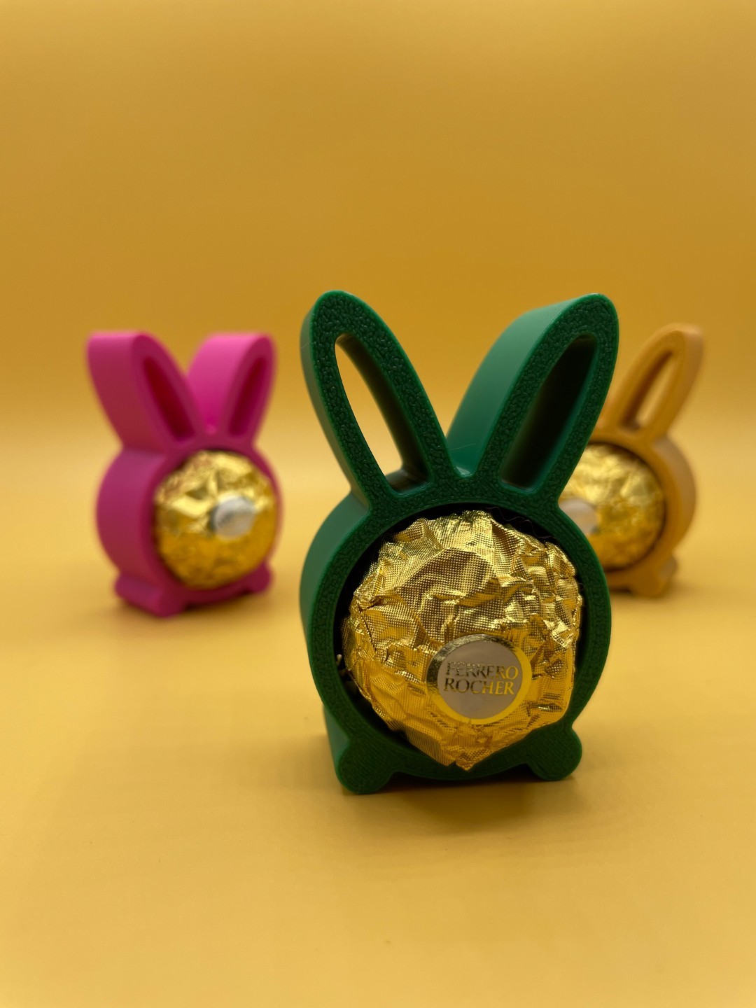 Porta Cioccolatino Pasquale Coniglio – Supporto Ferrero Rocher – Stampa 3D - 3pz, vista 4