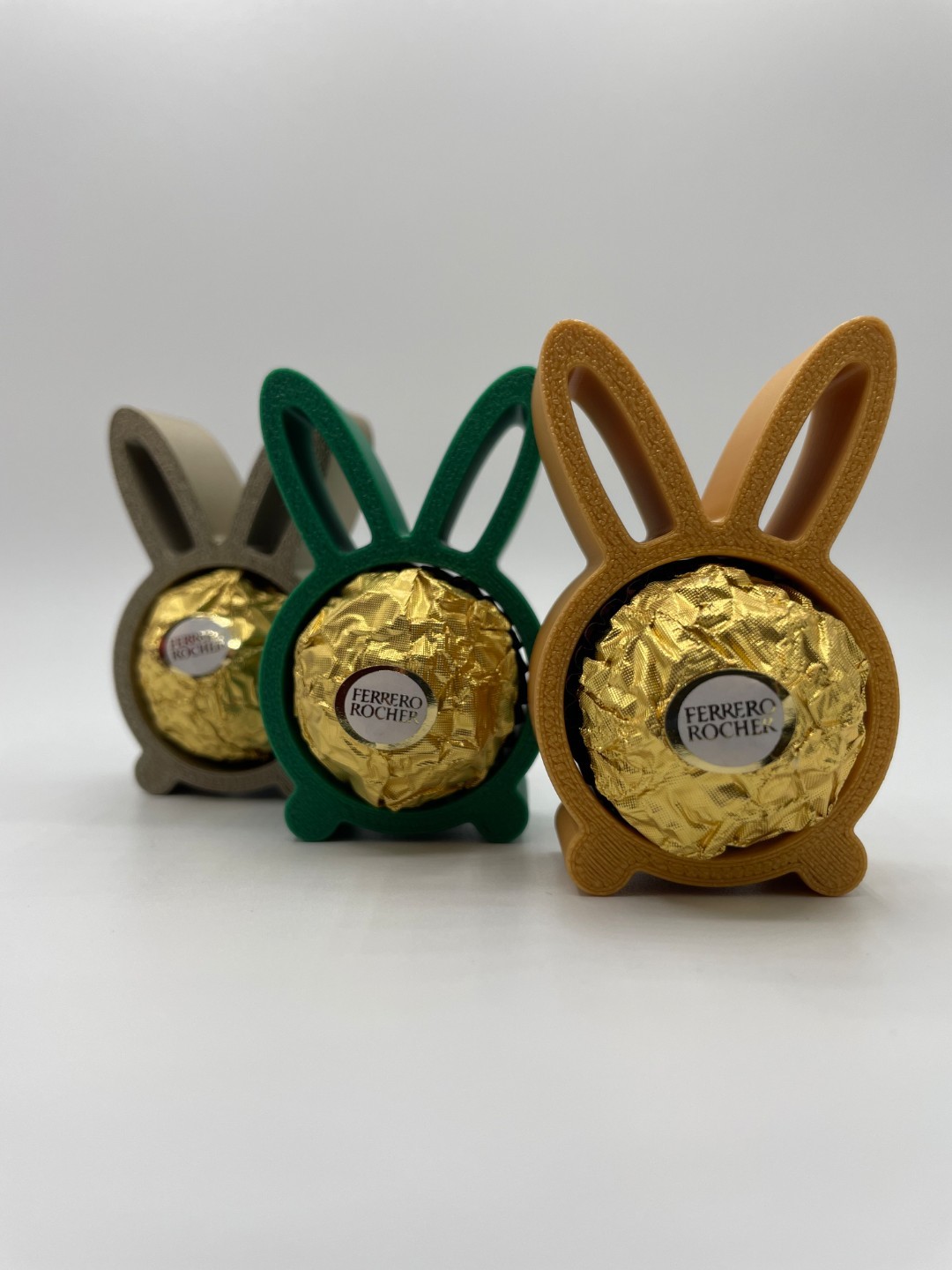 Porta Cioccolatino Pasquale Coniglio – Supporto Ferrero Rocher – Stampa 3D - 3pz, vista 2