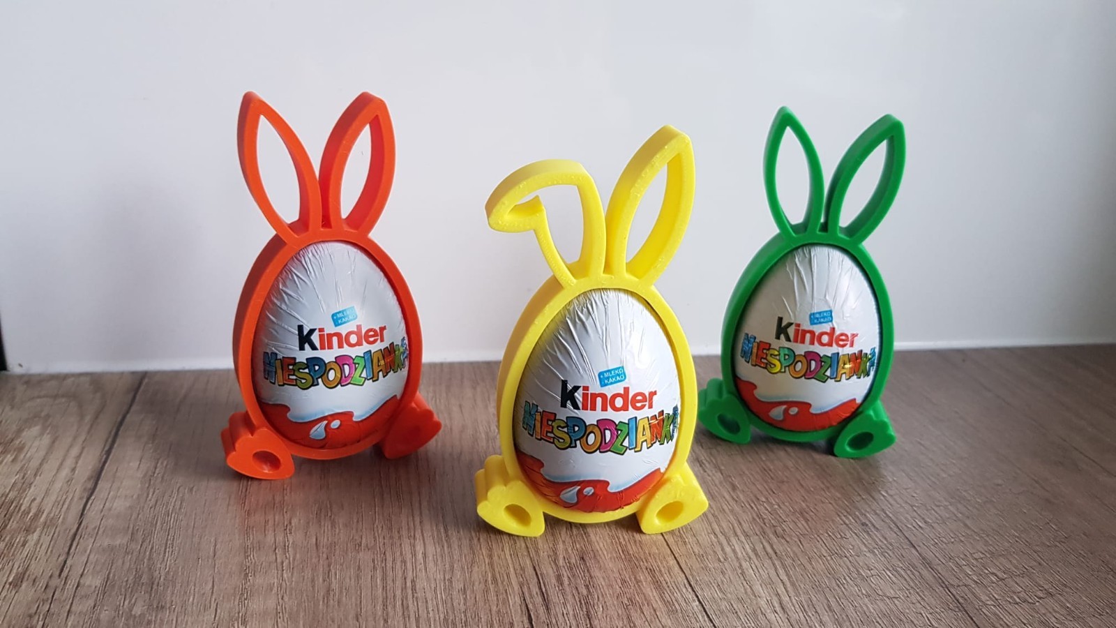 Porta Ovetto Pasquale Coniglio – Supporto Kinder Sorpresa – Stampa 3D - 3pz