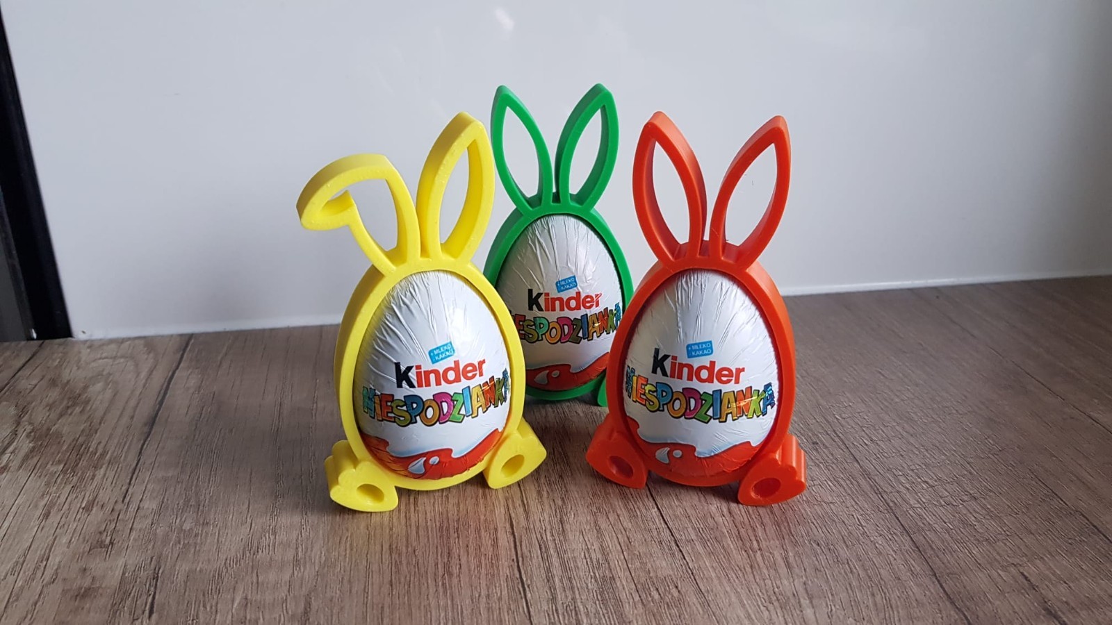 Porta Ovetto Pasquale Coniglio – Supporto Kinder Sorpresa – Stampa 3D - 3pz, vista 5