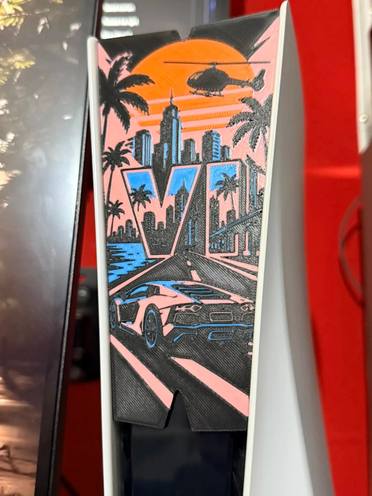 Cover Frontale PS5 Personalizzata Stile Miami Vice City – GTA VI PS5, vista 5