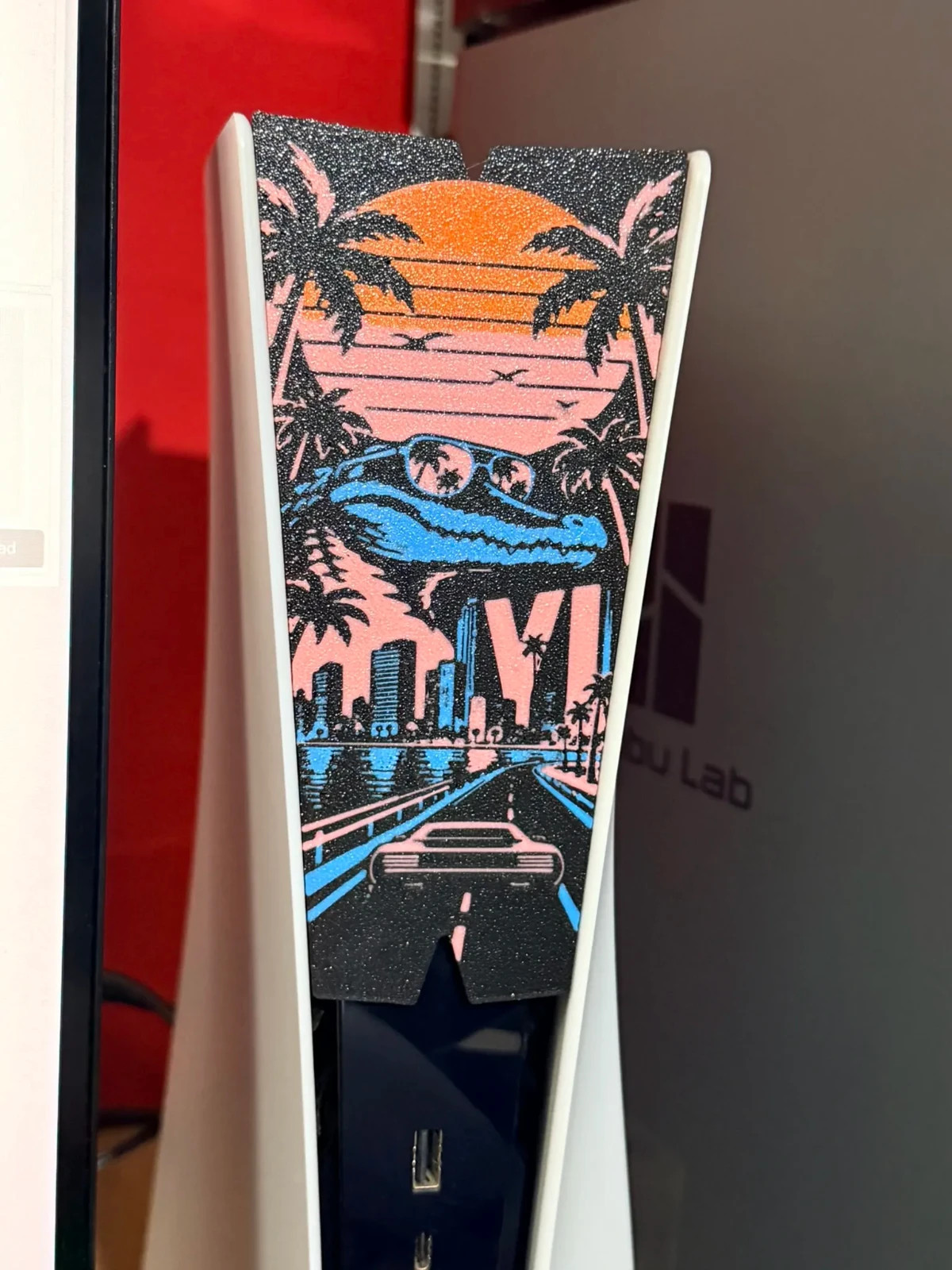 Cover Frontale PS5 Personalizzata Stile Miami Vice City – GTA VI PS5, vista 2