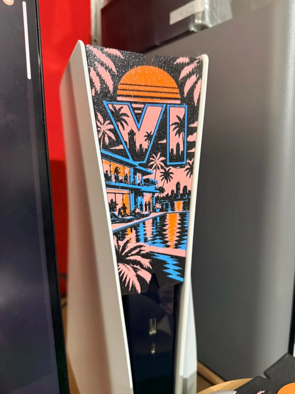 Cover Frontale PS5 Personalizzata Stile Miami Vice City – GTA VI PS5, vista 9