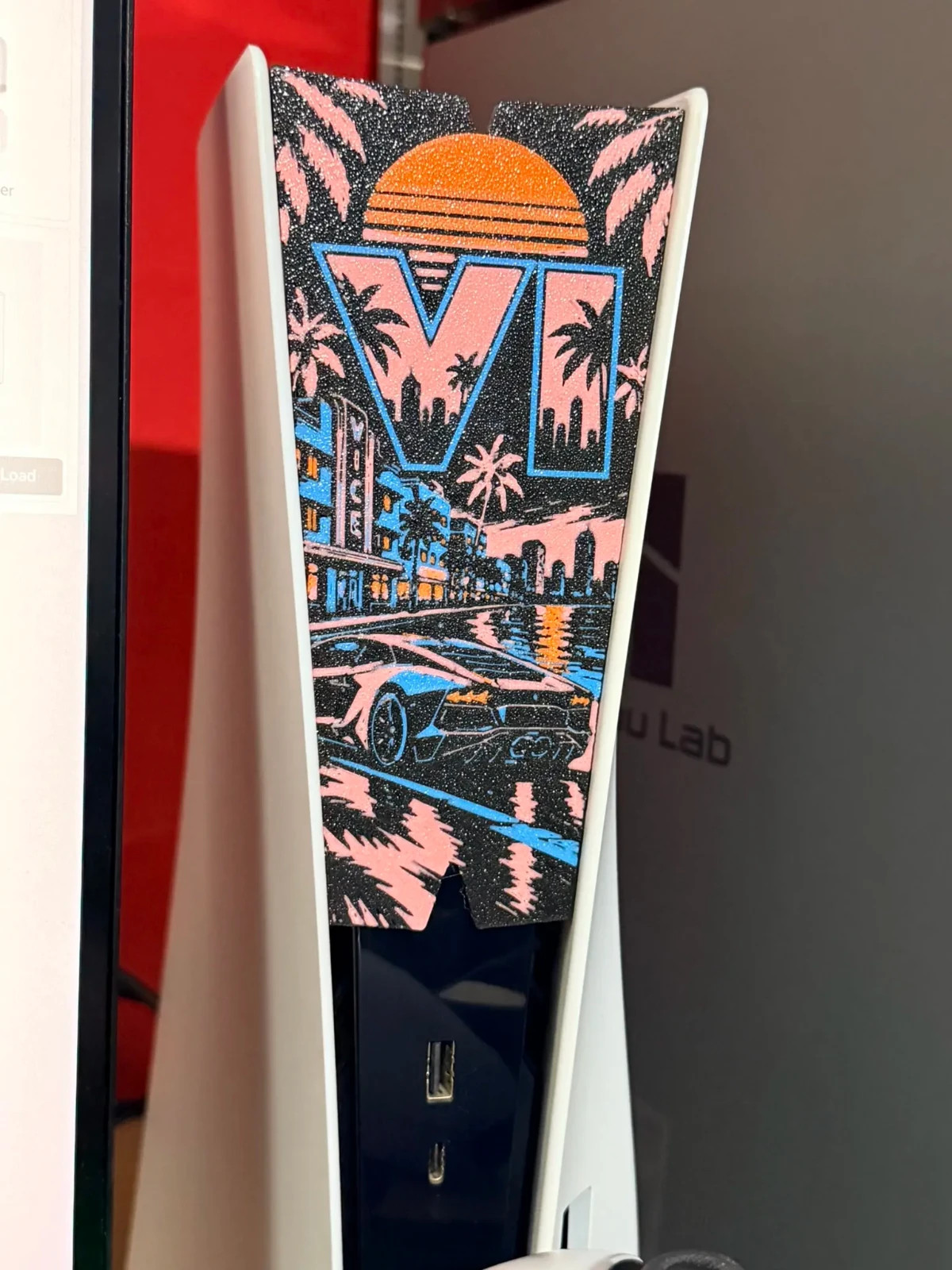Cover Frontale PS5 Personalizzata Stile Miami Vice City – GTA VI PS5, vista 8
