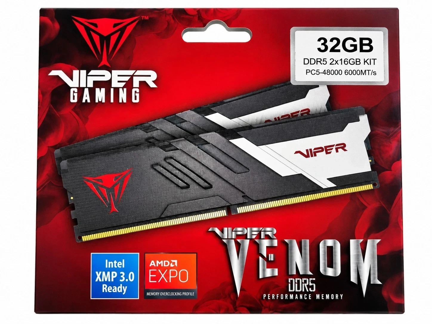 PATRIOT RAM VIPER VENOM 32GB (2X16GB) DIMM DDR5 6000MHZ 1.35V GAMING, vista 3