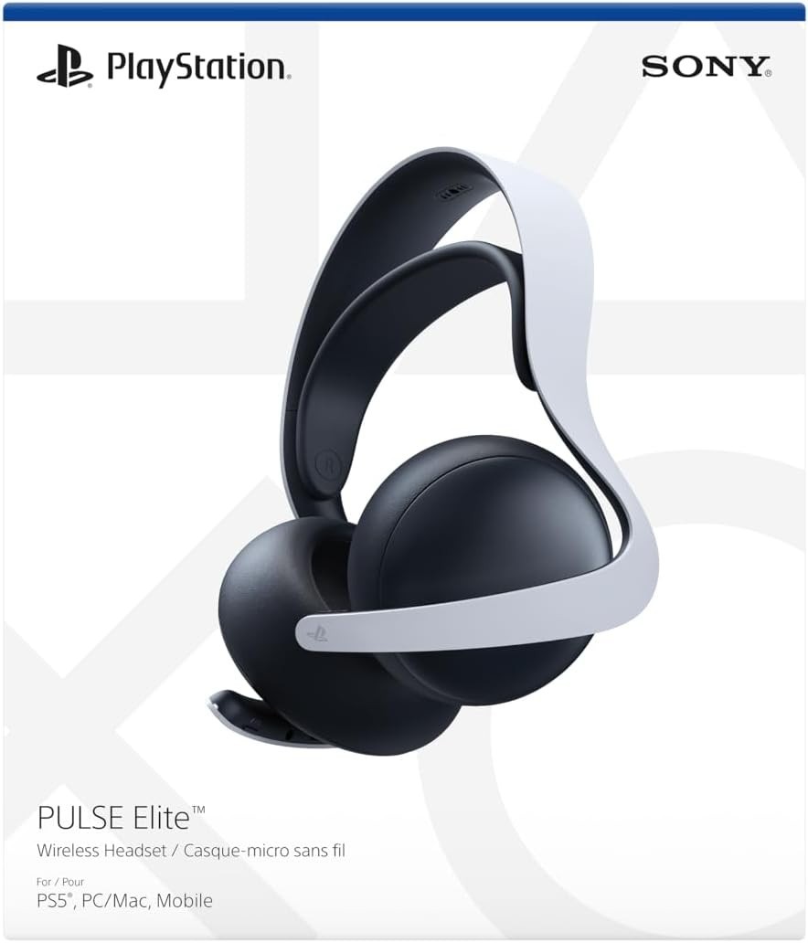 Cuffie Sony Wireless Pulse Elite PS4/PS5 White, vista 6