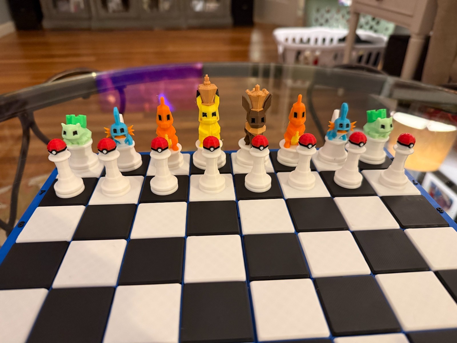 Scacchiera Pokémon Artigianale – Pezzi 3D Personalizzati