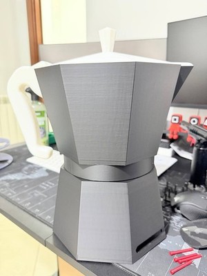 Caffettiera Porta Cialde – Organizzatore da Tavolo | Stile Moka Italiana | Stamp, vista 2