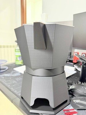 Caffettiera Porta Cialde – Organizzatore da Tavolo | Stile Moka Italiana | Stamp, vista 5