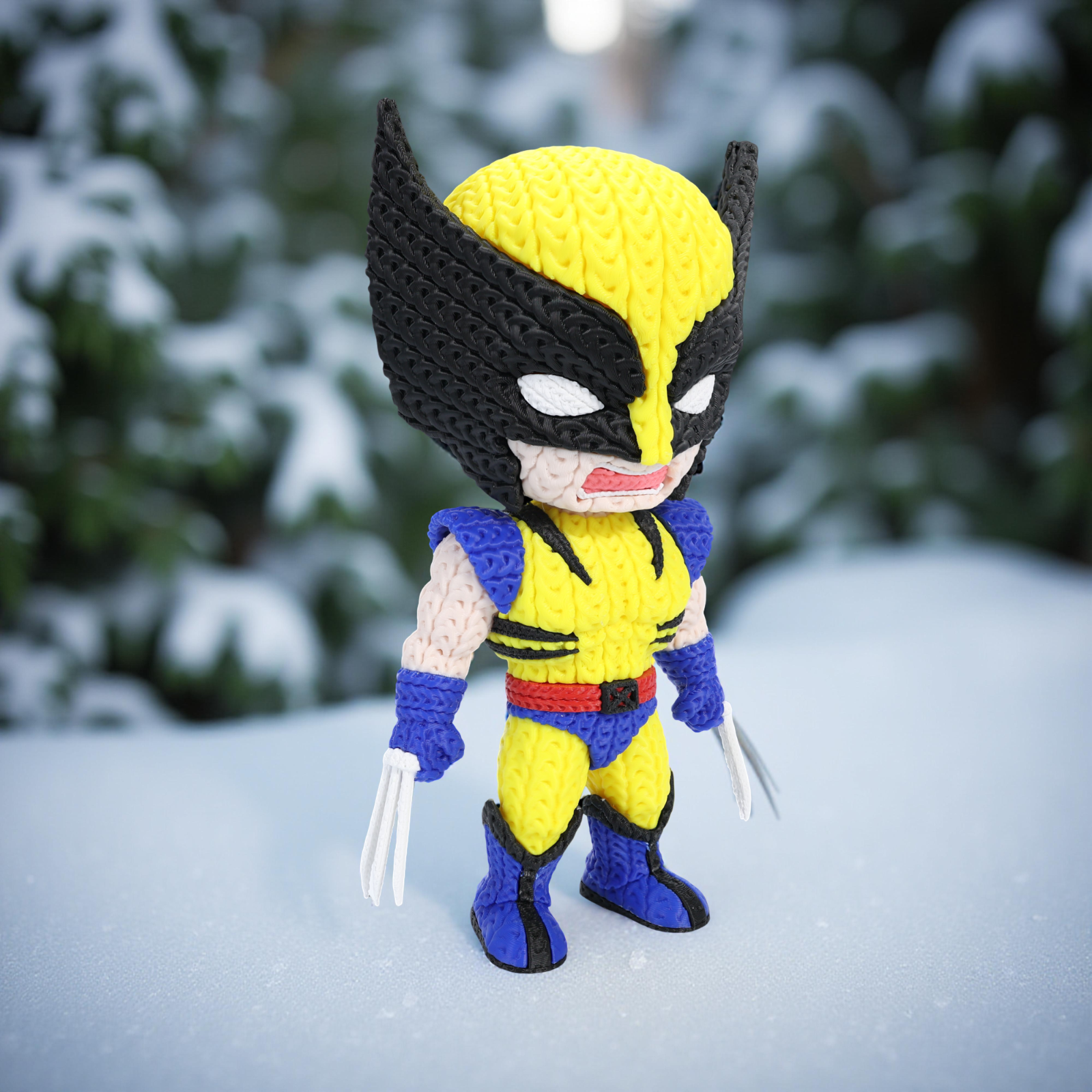 Wolverine Supereroe Stile Cartoon 20cm | Action Figure Decorativa | Wolverine, vista 9