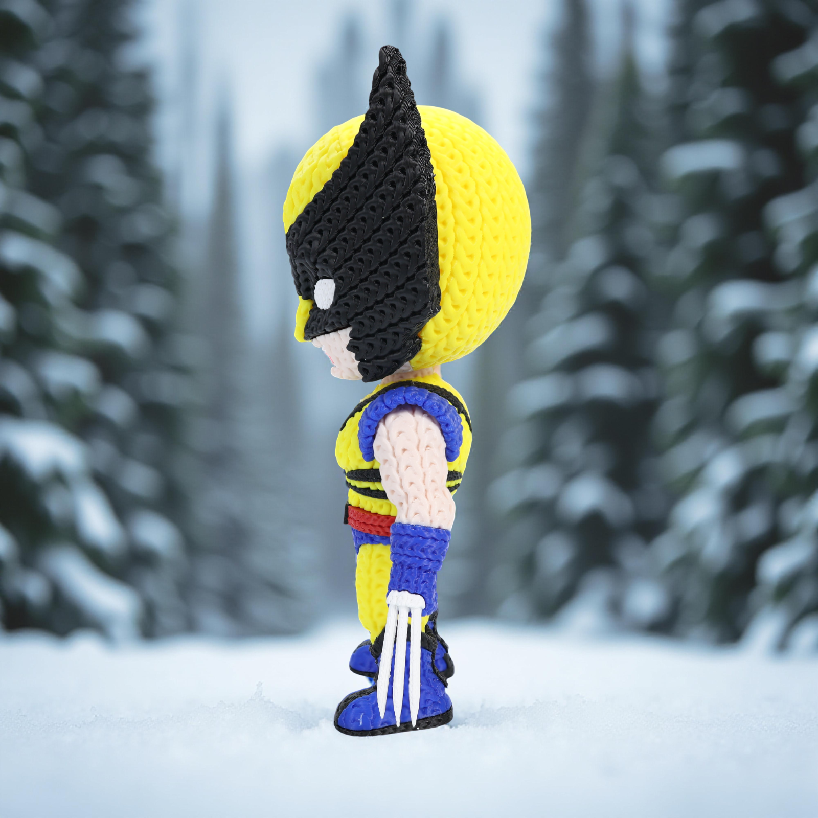 Wolverine Supereroe Stile Cartoon 20cm | Action Figure Decorativa | Wolverine, vista 6