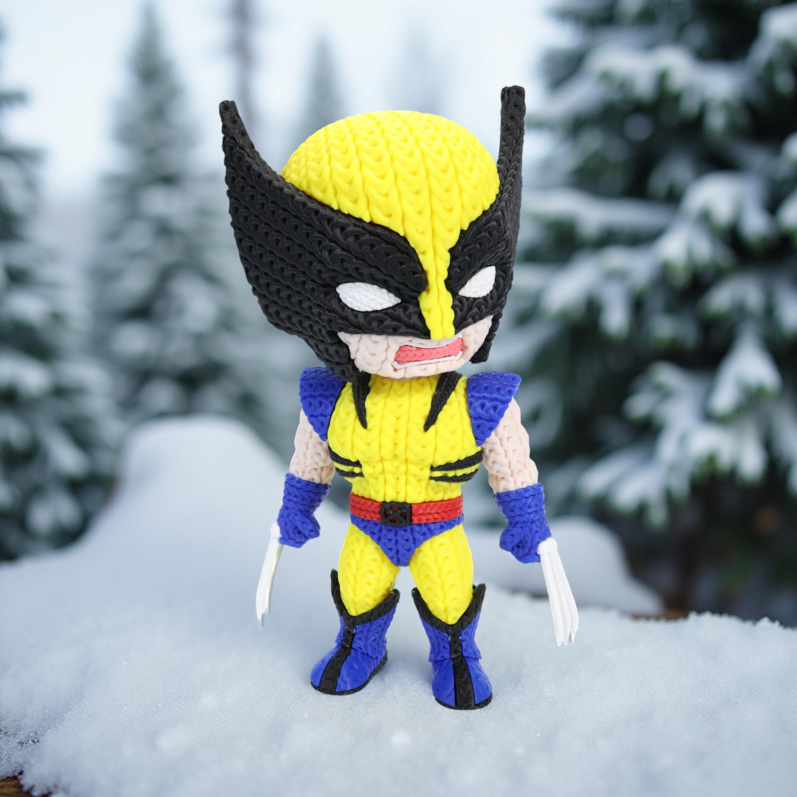 Wolverine Supereroe Stile Cartoon 20cm | Action Figure Decorativa | Wolverine, vista 11