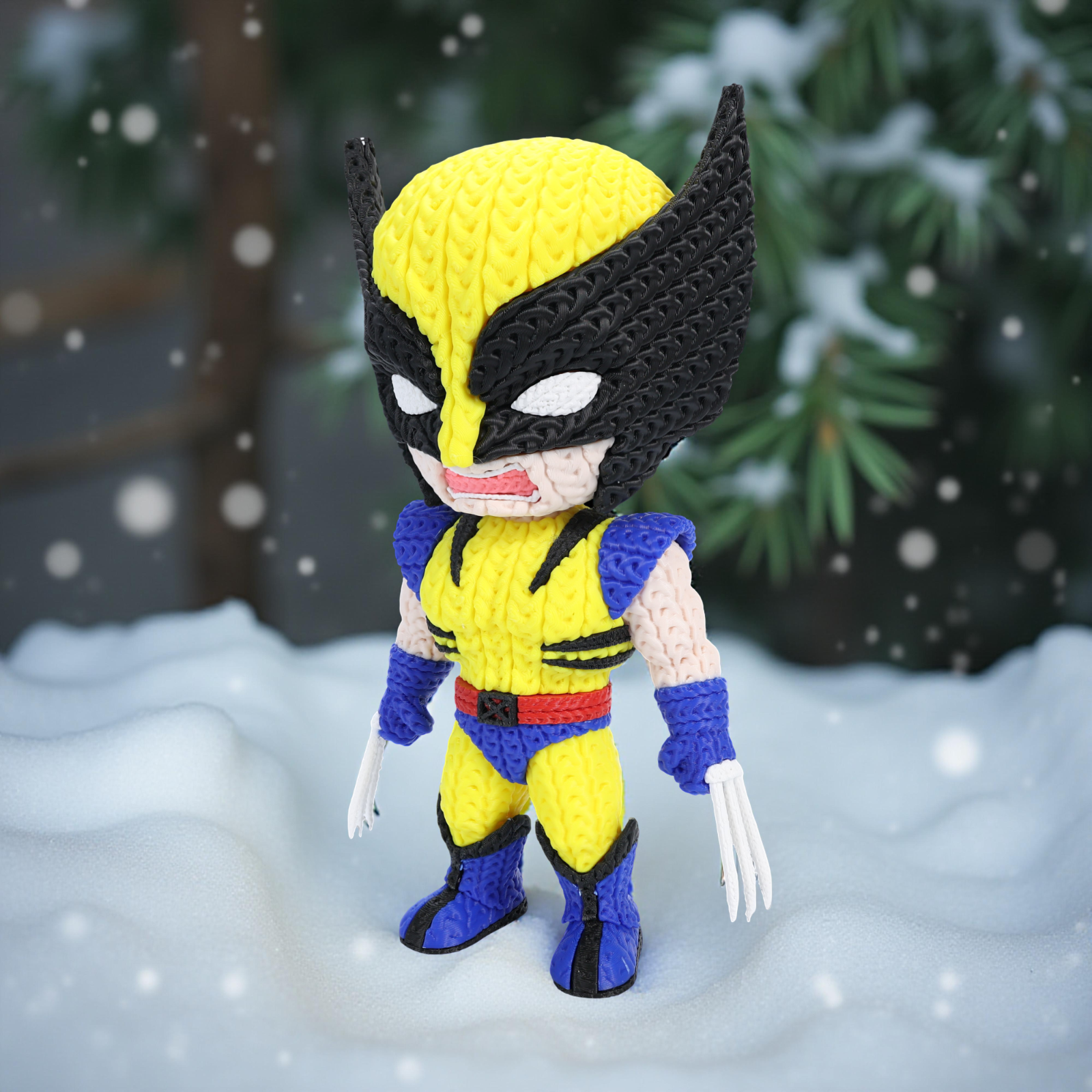 Wolverine Supereroe Stile Cartoon 20cm | Action Figure Decorativa | Wolverine, vista 5
