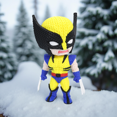 Wolverine Supereroe Stile Cartoon 20cm | Action Figure Decorativa | Wolverine, vista 11
