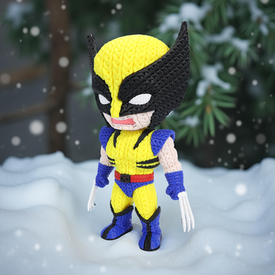 Wolverine Supereroe Stile Cartoon 20cm | Action Figure Decorativa | Wolverine, vista 5