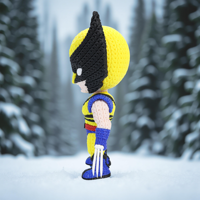 Wolverine Supereroe Stile Cartoon 20cm | Action Figure Decorativa | Wolverine, vista 6