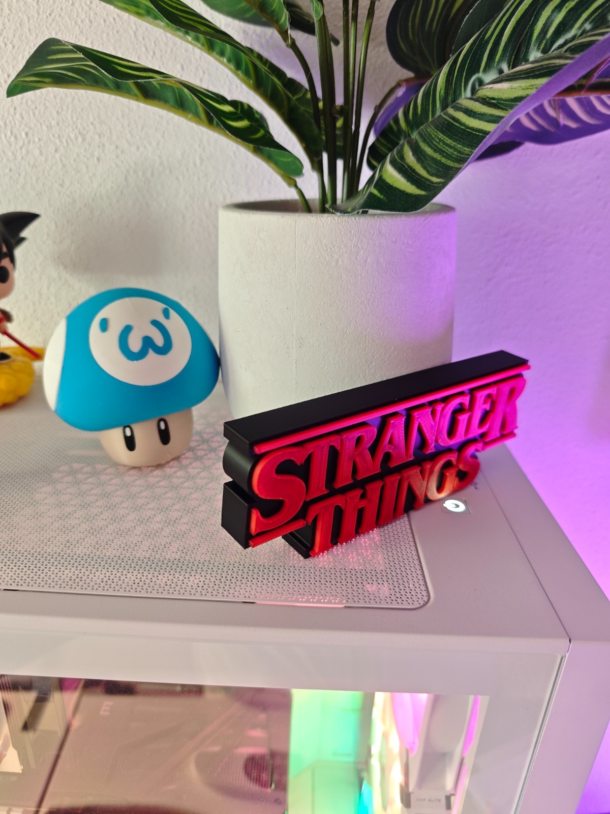 Stranger Things Logo 3D – Insegna Decorativa Effetto LED | Idea Regalo Fan Serie, vista 2