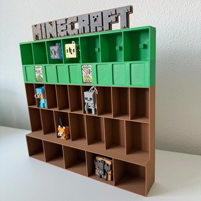 Espositore Minecraft KINDER JOY stampato 3D – Organizer Collezione Fan funko, vista 2