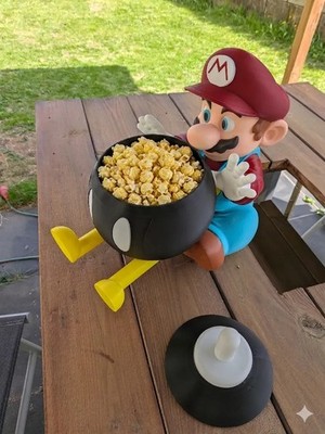 Super Mario porta popcorn - cestello popcorn 3D, vista 4