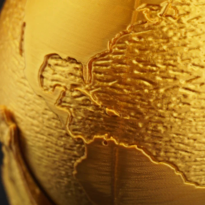 Trofeo Coppa del Mondo Calcio Fifa 2026 | Stampa 3D alta qualità, vista 2