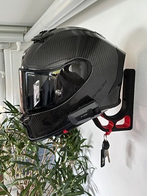 PORTA CASCO MOTO DA PARETE | APPENDI CASCO UNIVERSALE SUPPORTO A MURO