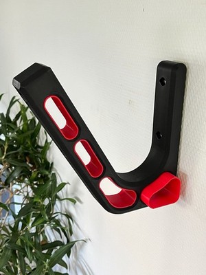 PORTA CASCO MOTO DA PARETE | APPENDI CASCO UNIVERSALE SUPPORTO A MURO, vista 3