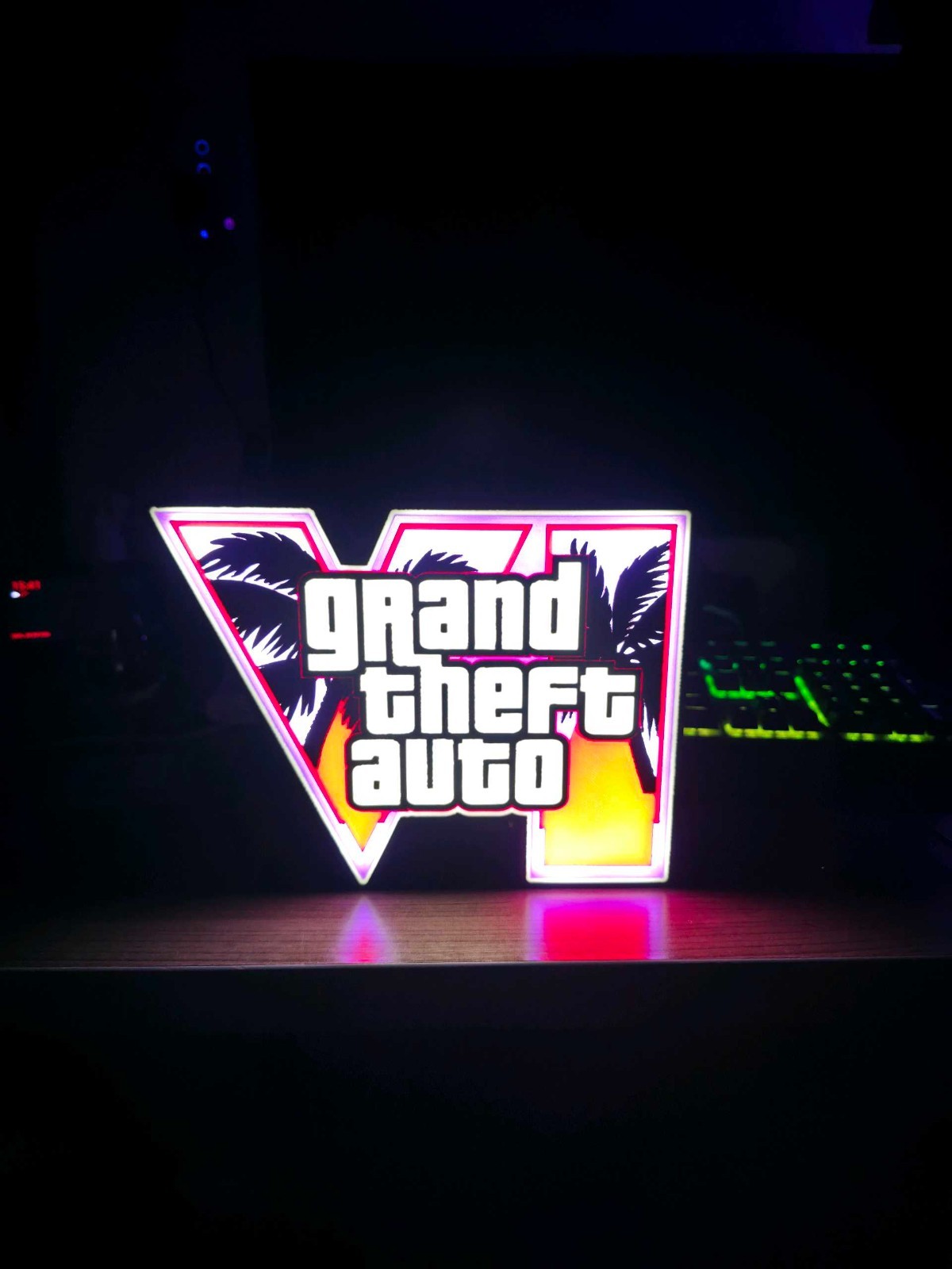 Lampada Led GTA6 | Lightbox ispirata a GTA 6, vista 2