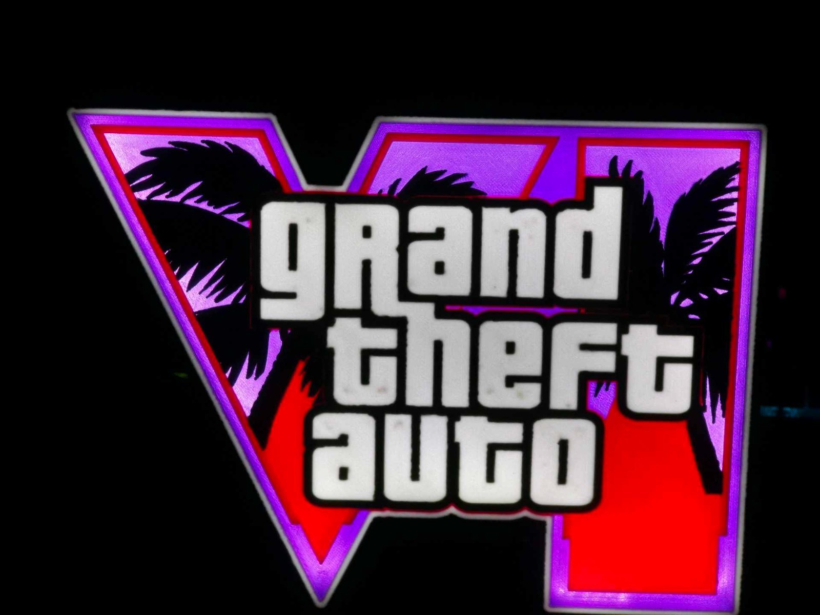 Lampada Led GTA6 | Lightbox ispirata a GTA 6, vista 6