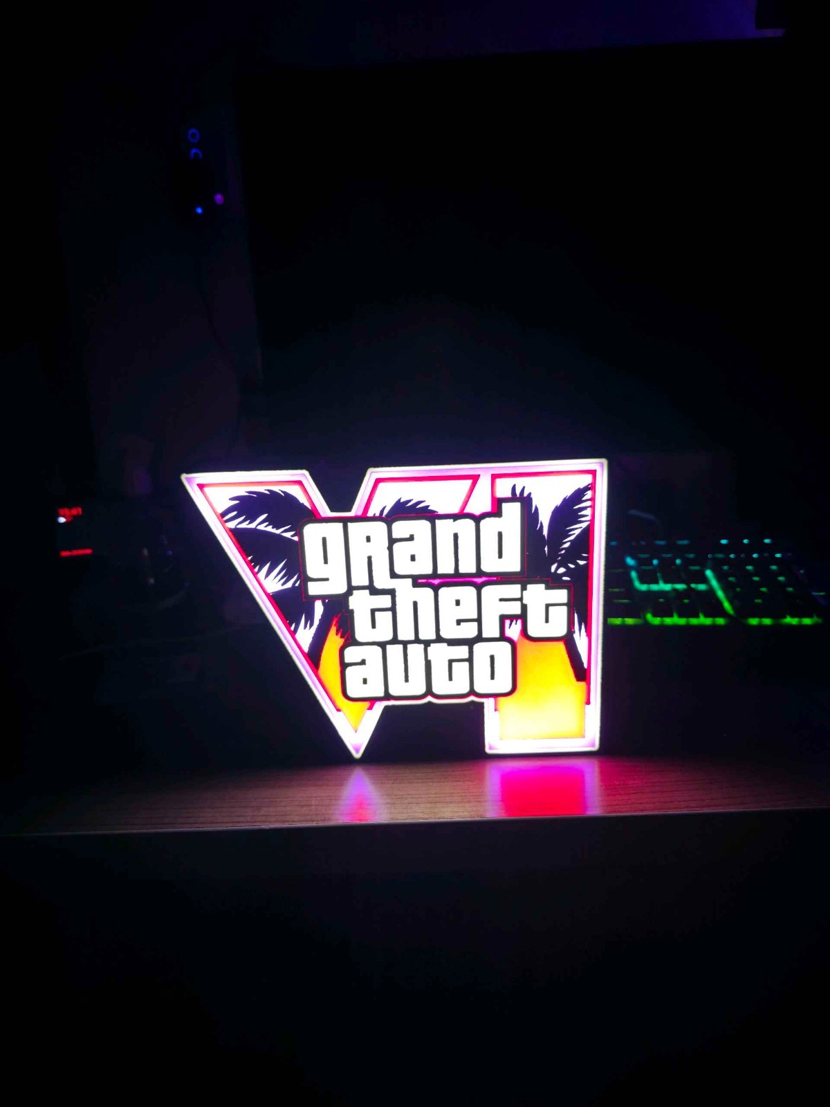 Lampada Led GTA6 | Lightbox ispirata a GTA 6, vista 3